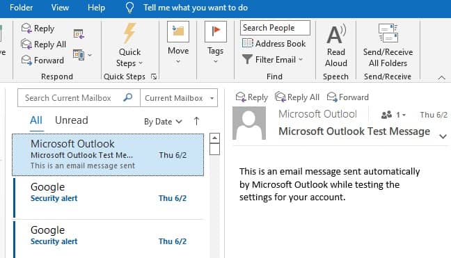 Open Outlook and select the particular mail