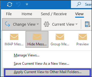Apply Current View to Other Mail Folders