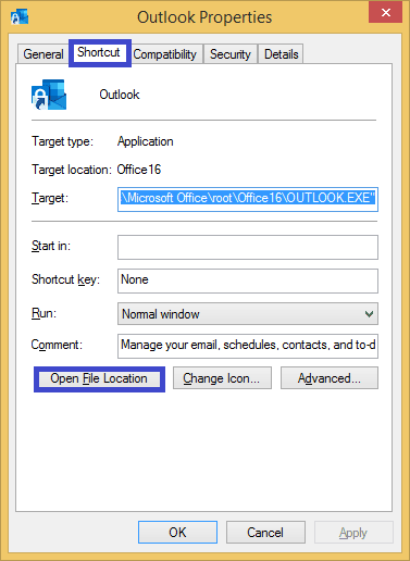 Open File Location