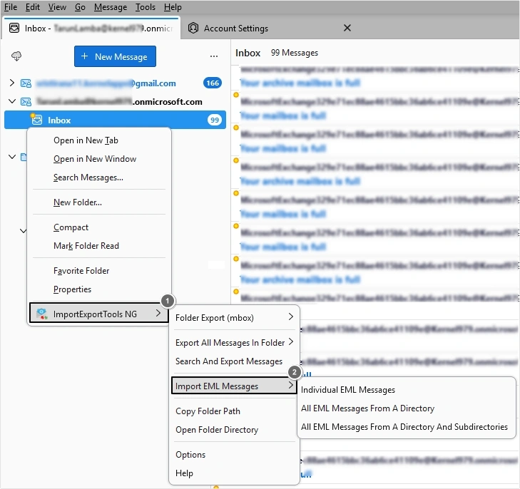 select ImportExportTools NG