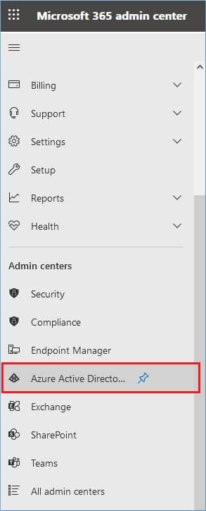 Log in to the Office 365 account
