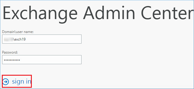 start the migration using Exchange Admin Center