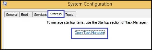 click on the open task manager