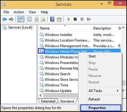 select properties