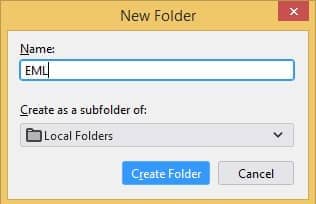 create a new folder in Thunderbird