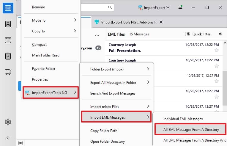 select ImportExportToolsNG 