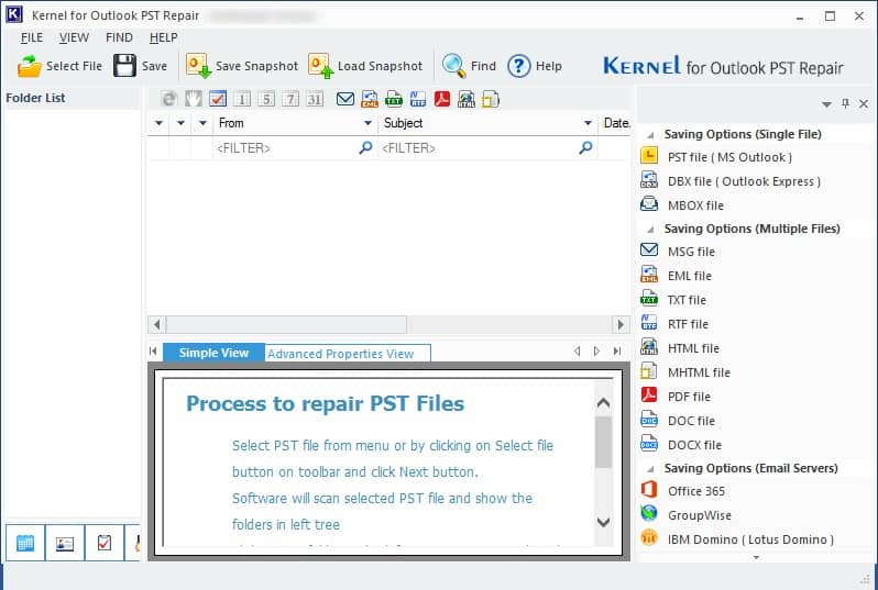kernel for Outlook PST Repair
