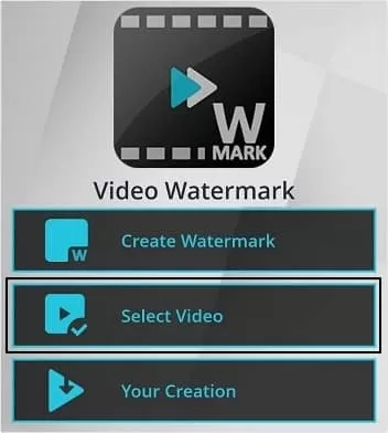 select video option