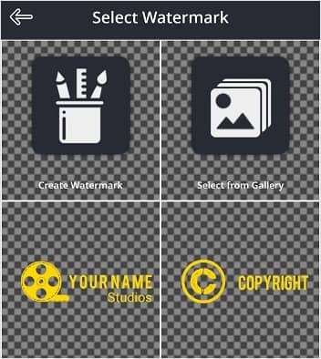 Select the watermark according to you