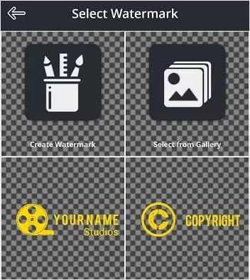 select watermark