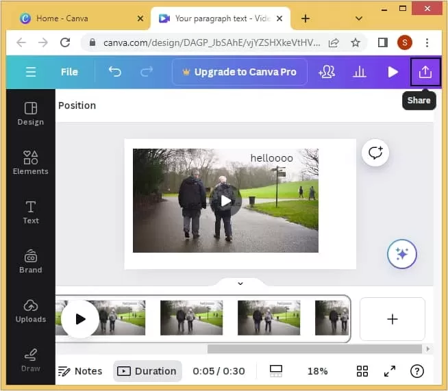 share button