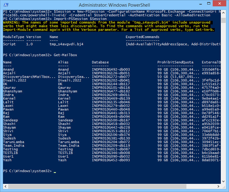 you can run all the Exchange-related commands in PowerShell easily