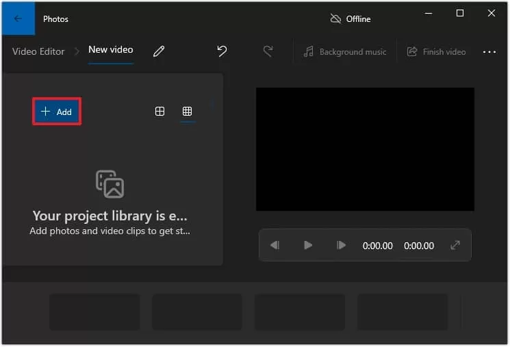 click add button