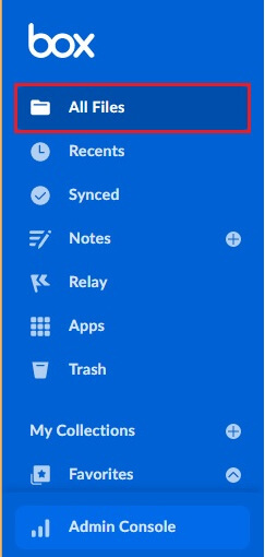 Open the All Files section and locate needed files