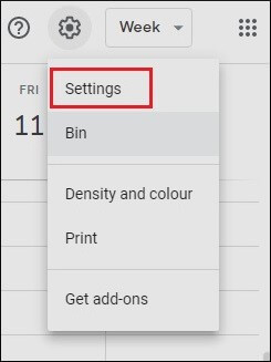 open Google Calendar