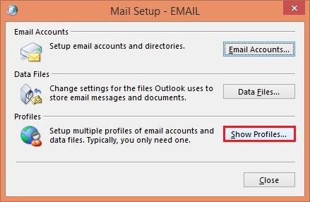 select Show Profiles