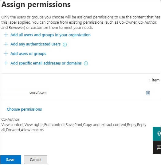 Assign Permissions