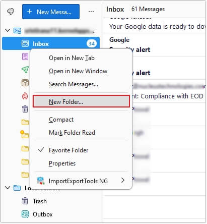 Launch Thunderbird email client