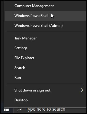 Select Windows PowerShell