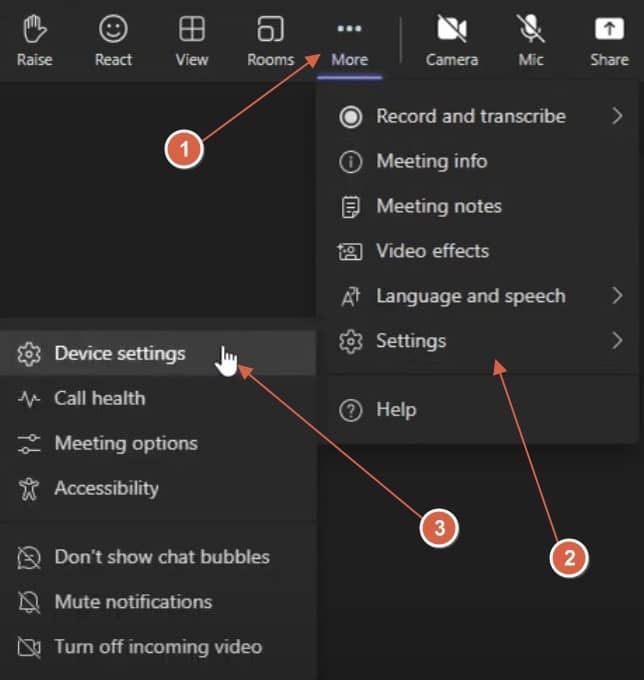 Select Settings