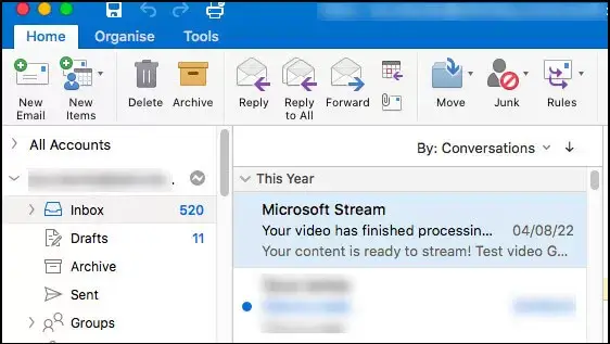 Open mac outlook and select the mail you want to convert