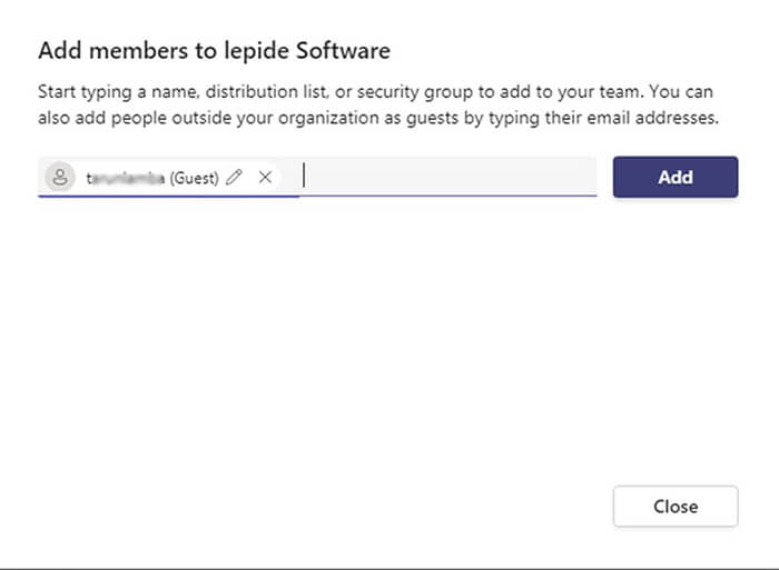 click on the Add button
