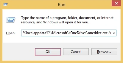 reset onedrive 