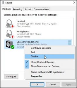 Locate Audio Devices
