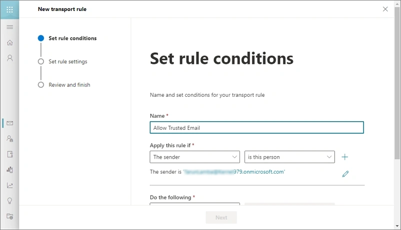 Review the remaining rule conditions