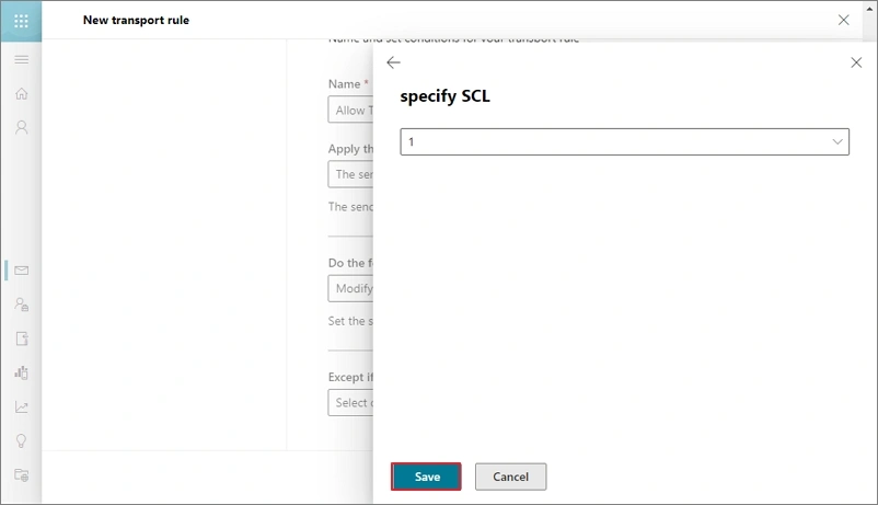 set the spam-filtering action