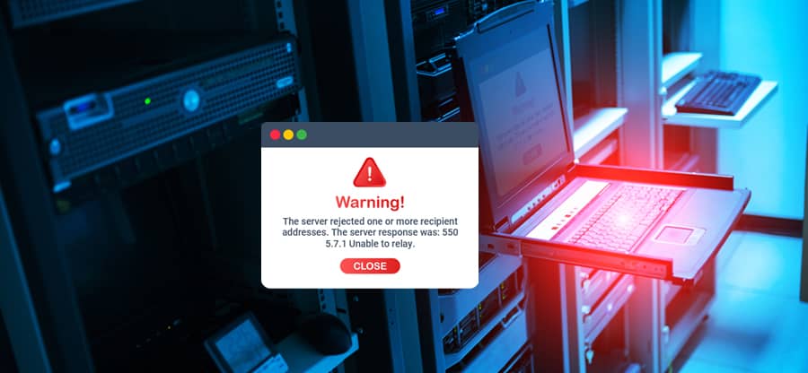 Solved: Exchange SMTP error 550 5.7.1 unable to relay