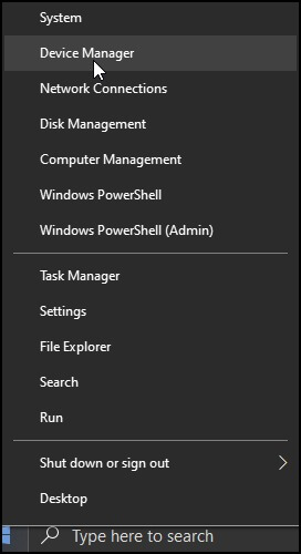 access the Device Manager