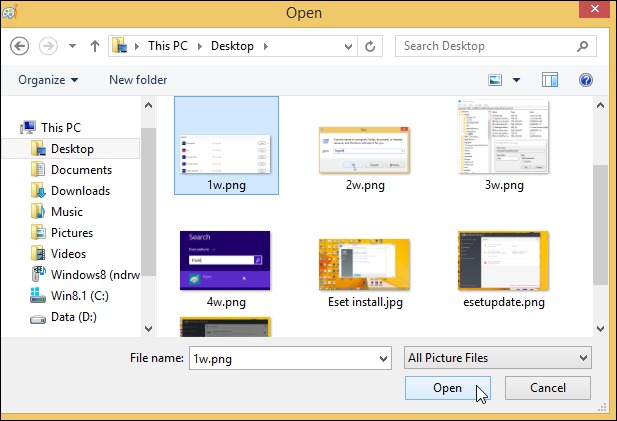 Open your JPEG file