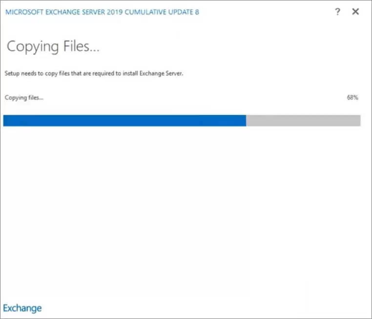 copy the files to the system