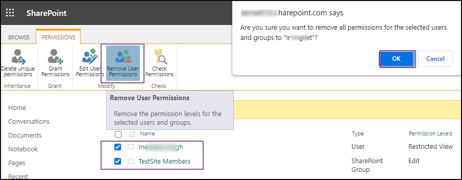 Remove Limited Access in SharePoint