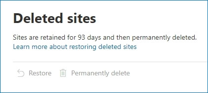 deleted Sites
