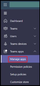 access the Teams admin center