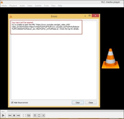 Fix an unsupported video codec error