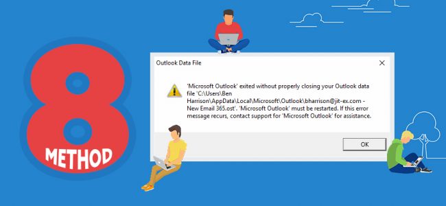 Outlook Exited Without Closing Outlook Data File