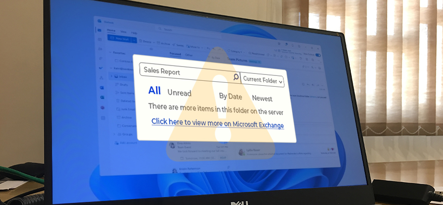 Fix “There are more items in this folder on the server. Click here to view more on Microsoft Exchange” issue
