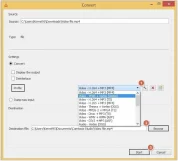 Convert your file clicking on the start button.