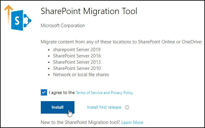 Microsoft SharePoint Migration