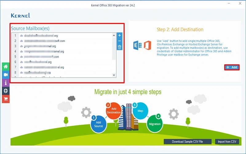 add destination