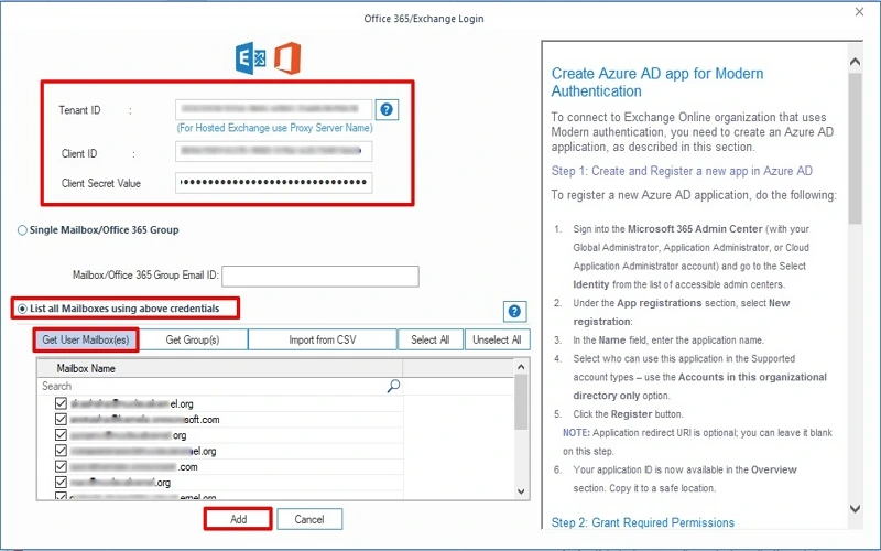 add source credentials