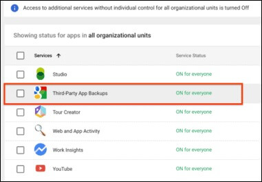 select Additional Google Services