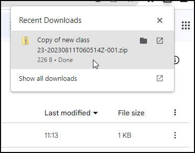 Check your downloads folder