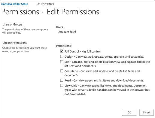 checkmark the permission level box