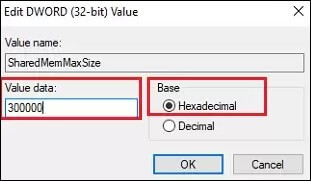 SharedMemMaxSize