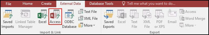 External Data tab