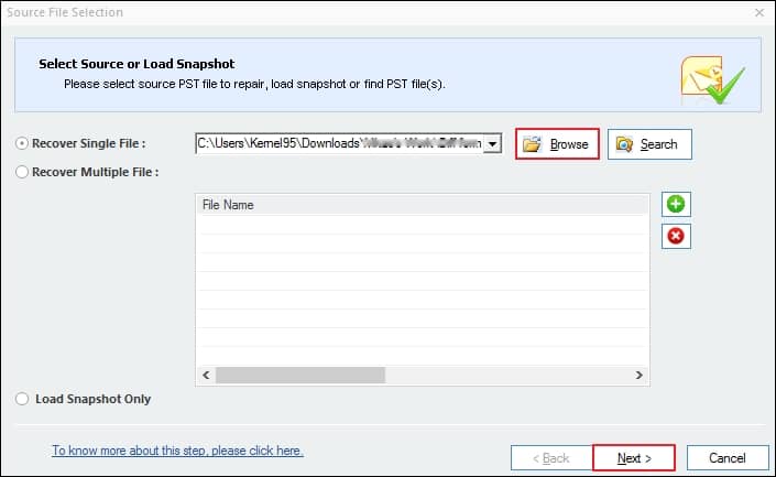 Launch the tool and hit next after adding your files